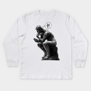 The Thinker Kids Long Sleeve T-Shirt